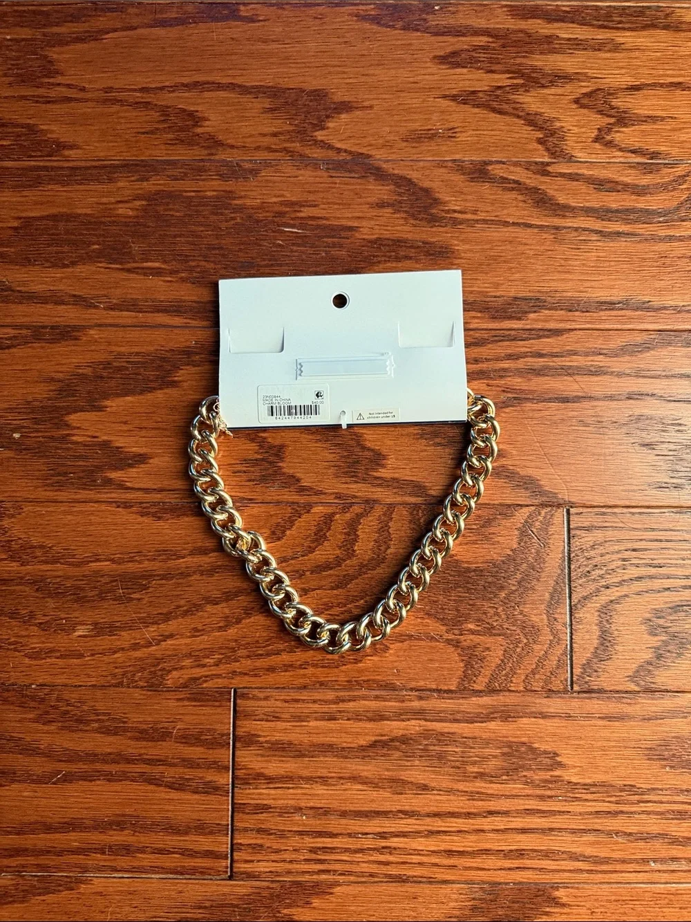 crown & ivy Gold Chunky Link Necklace